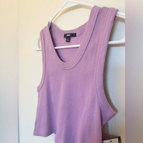 Vans Lilac Sleeveless Crop Top NWT - Picture 4 of 8